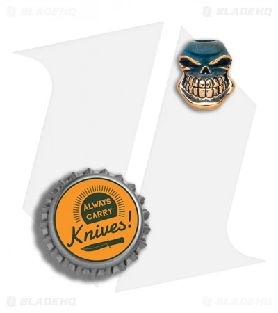 A-EDC Beads "Yorick" Skull Lanyard Bead - Bronze 4 A-EDC Beads "Yorick" Skull Lanyard Bead - Bronze - Image 2