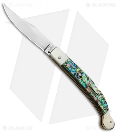 AGA Campolin 9" Sahara Italian Stiletto Lockback Automatic Abalone (3.8" Mirror) 3 AGA Campolin 9" Sahara Italian Stiletto Lockback Automatic Abalone (3.8" Mirror)