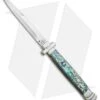 AGA Campolin 11" Maltese Cr. Bayo Automatic Italian Stiletto Abalone (5" Satin) -Knife Discount Store AGA Campolin 11in Maltese Cr. Bayo Stiletto Abalone Satin BHQ 76350 jr