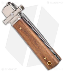 AGA Campolin 6" Dominus Leverlock Automatic Knife Wood (2.5" Satin) -Knife Discount Store AGA Campolin 6in Dominus LL Auto Wood Satin BHQ 178780 jr side
