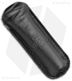 AGA Campolin Baron Automatic Knife Dark Horn (3.75" Satin) -Knife Discount Store AGA Campolin LL Auto Dark Horn Satin BHQ 117069 jr sheath