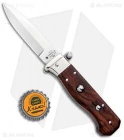 AGA Campolin Piccolo Italian Stiletto Automatic Knife Cocobolo (2.8" Satin) -Knife Discount Store AGA Campolin Piccolo Italian Stiletto Auto Cococbolo Satin BHQ 92867 jr bottlecap