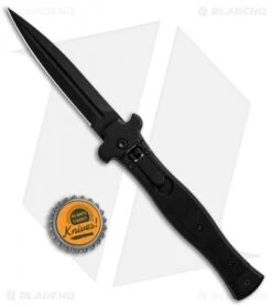 AGA Campolin Zero Dagger Leverlock Automatic Knife SWAT G-10 (3.75" Black) 9 AGA Campolin Zero Dagger Leverlock Automatic Knife SWAT G-10 (3.75" Black) -Knife Discount Store AGA Campolin Zero Black G 10 LL Dagger Swat BP 30460 jr bottlecap