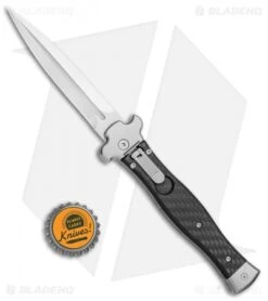 AGA Campolin Zero Dagger Leverlock Automatic Knife Carbon Fiber (3.75" Satin) 9 AGA Campolin Zero Dagger Leverlock Automatic Knife Carbon Fiber (3.75" Satin) -Knife Discount Store AGA Campolin Zero Dagger LL Auto CF Satin AGA01CF SD BHQ 79656 jr bottlecap