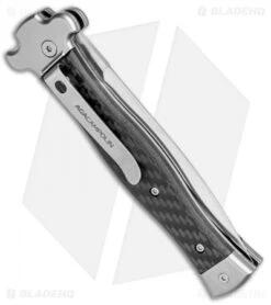 AGA Campolin Zero Dagger Leverlock Automatic Knife Carbon Fiber (3.75" Satin) 8 AGA Campolin Zero Dagger Leverlock Automatic Knife Carbon Fiber (3.75" Satin) -Knife Discount Store AGA Campolin Zero Dagger LL Auto CF Satin AGA01CF SD BHQ 79656 jr side