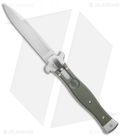 AGA Campolin Zero Italian Leverlock Automatic Knife OD Green G-10 (3.75" Satin) 3 AGA Campolin Zero Italian Leverlock Automatic Knife OD Green G-10 (3.75" Satin)