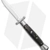 AKC Swinguard 10" Auto Italian Bayonet Stiletto Sim Dark Horn (4.25" Satin) 2 AKC Swinguard 10" Auto Italian Bayonet Stiletto Sim Dark Horn (4.25" Satin) -Knife Discount Store AKC 10in Italian Swinguard Sim Horn Auto Bayo BHQ 138553 jr