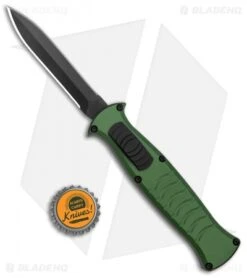 AKC X-treme EVO OTF Automatic Dagger Knife Green (3.5" Black) -Knife Discount Store AKC X treme EVO OTF Auto Dagger Green Black GX 37364 jr bottlecap