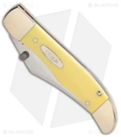 Case Kickstart Mid-Folding Hunter Assisted Knife Yellow (31265AC SS) -Knife Discount Store Assisted Opener Smooth Yellow Synthetic Mid Hunter clip BHQ 86872 er spine