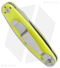 ESEE Churp Liner Lock Knife Yellow G-10 (2.75" Satin D2) -Knife Discount Store BRK Designed by ESEE Churp LL Yellow G 10 Satin BHQ 147398 jr side