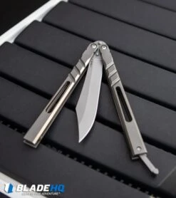 BRS Channel Alpha Beast Balisong Butterfly Knife Titanium (4.5" Stonewash) CHAB -Knife Discount Store BRS Channel Alpha Beast Balisong Butterfly Knife Titanium Stonewash CHAB BHQ 87554 kp raptor vent web
