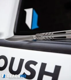 BRS Channel Alpha Beast Balisong Butterfly Knife Titanium (4.5" Stonewash) CHAB -Knife Discount Store BRS Channel Alpha Beast Balisong Butterfly Knife Titanium Stonewash CHAB BHQ 87554 kp raptor web