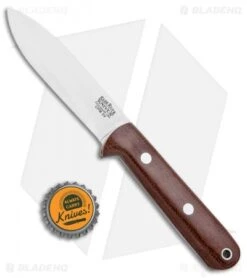 Bark River Mini Kephart Fixed Blade Knife Natural Canvas Micarta (3.63" Satin) -Knife Discount Store Bark River Mini Kephart Natural Canvas Micarta Satin BA08023MNC BHQ 96271 jr bottlecap