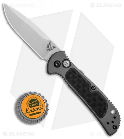 Benchmade 9750 Mini Coalition Automatic Knife Gray Al/Black G-10 (2.9" Satin) 6 Benchmade 9750 Mini Coalition Automatic Knife Gray Al/Black G-10 (2.9" Satin) - Image 4
