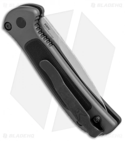 Benchmade 9750 Mini Coalition Automatic Knife Gray Al/Black G-10 (2.9" Satin) 4 Benchmade 9750 Mini Coalition Automatic Knife Gray Al/Black G-10 (2.9" Satin) - Image 2