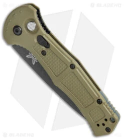 Benchmade Claymore Automatic Knife OD Green Grivory (3.6" Black) 9070BK-1 -Knife Discount Store Benchmade Claymore Auto OD Green Grivory Black 9070BK 1 BHQ 137240 jr spine