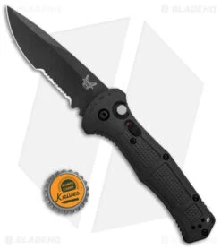Benchmade Claymore Automatic Knife Black Grivory (3.6" Black Serr) 9070SBK -Knife Discount Store Benchmade Claymore Auto Ranger Black Grivory Black Serr 9070SBK 1 BHQ 118570 jr bottlecap