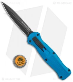 Benchmade Infidel OTF Automatic Knife Blue Aluminum (3.91" Black) 3300BK-2001 -Knife Discount Store Benchmade Infidel Dagger OTF Auto Blue aluminum 3300BK 2001 BHQ 114880 jr bottlecap