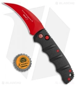 Boker Black Widow Hawkbill Kalashnikov Automatic Knife Black (3.25" Red) -Knife Discount Store Boker Black Widow Hawkbill Kalashnikov Auto Black Red 01KALS70NSOI BHQ 103274 jr bottlecap