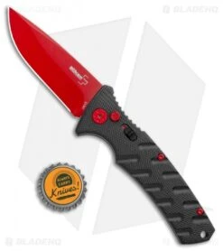 Boker Black Widow Strike Drop Point Automatic Knife Black (3.25" Red D2) -Knife Discount Store Boker Black Widow Strike Drop DP Black Red 01BO434NSOI BHQ 97030 jr bottlecap