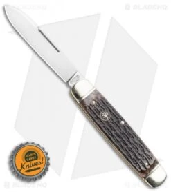 Boker Cattle Knife 4.5" Pocket Knife Jigged Bone -Knife Discount Store Boker Cattle Knife Pocket Knife 112910 Jigged Bone BHQ 111208 LS Bottlecap