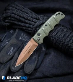 Boker Desert Warrior Kalashnikov Dagger Knife OD Green (3.25" Copper AUS 8) -Knife Discount Store Boker Desert Warrior Kalashnikov Dagger Automatic Knife OD Green Copper BHQ30436 kp rope web