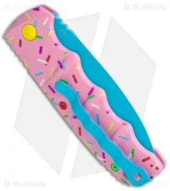 Boker Dessert Warrior Kalashnikov Dagger Automatic Knife (3.25" Blue) Donut -Knife Discount Store Boker Dessert Warrior Kalashnikov Dagger Auto Donut Blue 01KALS72NSOI BHQ 108010 jr side