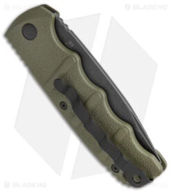 Boker Kalashnikov Drop Point Automatic Knife OD Green (3.25" Smokewash) -Knife Discount Store Boker Kalashnikov Auto OD Green D2 Smokewash BHQ 144761 jr side