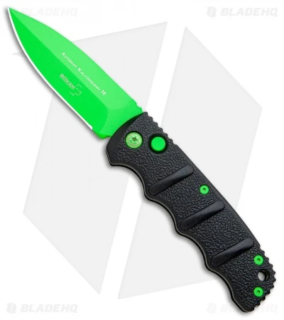 Boker Green Mamba Kalashnikov Dagger Automatic Knife (3.25" Electric Green D2) 3 Boker Green Mamba Kalashnikov Dagger Automatic Knife (3.25" Electric Green D2)