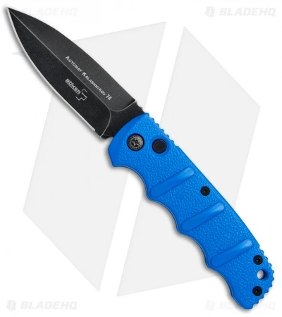 Boker Kalashnikov Dagger Automatic Knife Blade HQ Blue (3.25" Smokewash D2) 3 Boker Kalashnikov Dagger Automatic Knife Blade HQ Blue (3.25" Smokewash D2)