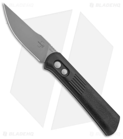 Boker Lundquist Alluvial Automatic Knife Black (3" Satin) 3 Boker Lundquist Alluvial Automatic Knife Black (3" Satin)