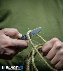 Boker Mini Kalashnikov Automatic Knife Gray (2.5" D2 Black Serr) -Knife Discount Store Boker Mini Kalashnikov Automatic Knife Black Bead Blast 01KALS73 BHQ 10758 kp lifestyle web 1