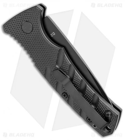 Boker Mini Strike Automatic Knife Black Aluminum (2.6" Black D2) 5 Boker Mini Strike Automatic Knife Black Aluminum (2.6" Black D2) - Image 3