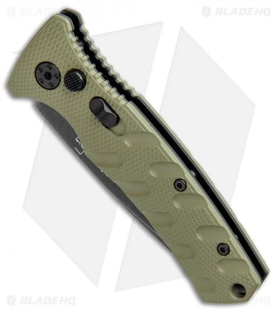 Boker Mini Strike Automatic Knife OD Green Aluminum (2.6" Smokewash D2) 4 Boker Mini Strike Automatic Knife OD Green Aluminum (2.6" Smokewash D2) - Image 2