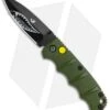 Boker Mini Warhawk Kalashnikov Dagger Automatic Knife Green (2.5" Black D2) -Knife Discount Store Boker Mini Warhawk Kalashnikov Auto Dagger Green Black BHQ 113923 jr