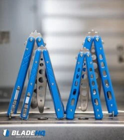 Boker Plus Balisong Trainer Butterfly Knife Blue G-10 (4" Satin) 01BO713 -Knife Discount Store Boker Plus Balisong Trainer Butterfly Knife Blue G 10 Satin 01BO713 BHQ 99634 kp cnc web