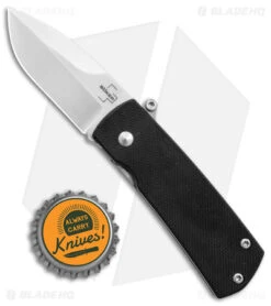 Boker Plus Shamsher Automatic Liner Lock Knife Black G-10 (1.9" Satin) 01BO361 -Knife Discount Store Boker Plus Shamsher Auto LL Black G 10 Satin BHQ 139170 jr bottlecap