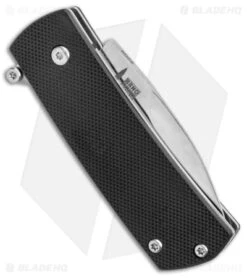 Boker Plus Shamsher Automatic Liner Lock Knife Black G-10 (1.9" Satin) 01BO361 -Knife Discount Store Boker Plus Shamsher Auto LL Black G 10 Satin BHQ 139170 jr side