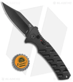 Boker Plus Strike Bowie Automatic Knife Black (3.25" Black ) -Knife Discount Store Boker Plus Strike Bowie Auto Black Black BHQ 125300 jr bottlecap