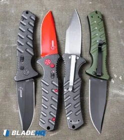 Boker Black Widow Strike Drop Point Automatic Knife Black (3.25" Red D2) -Knife Discount Store Boker Plus Strike Drop Point Automatic Knife OD Green Black D2 BHQ 97033 kp canvas bag web