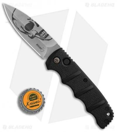 Boker Skull Kalashnikov Dagger Automatic Knife (3.25" Stonewash D2) 7 Boker Skull Kalashnikov Dagger Automatic Knife (3.25" Stonewash D2) - Image 5