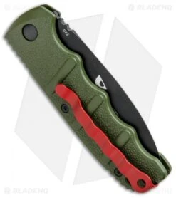 Boker Warhawk Kalashnikov Dagger Automatic Knife Green (3.25" Black D2) -Knife Discount Store Boker Warhawk Kalashnikov Dagger Auto Black 01KALS41NSOI BHQ 92862 jr side