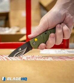 Boker Warhawk Kalashnikov Dagger Automatic Knife Green (3.25" Black D2) -Knife Discount Store Boker Warhawk Kalashnikov Dagger Automatic Knife Black BHQ92862 kp in a box hand web