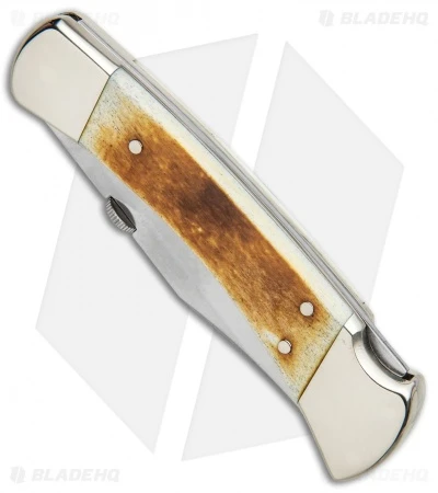 Buck Knives Buck 110 Lockback Folding Knife White Bone (3.75" Satin) 4 Buck Knives Buck 110 Lockback Folding Knife White Bone (3.75" Satin) - Image 2