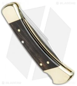 Buck Knives Buck 110 Manual Folding Knife Black Ebony (3.75" Satin) 0110BRS 11 Buck Knives Buck 110 Manual Folding Knife Black Ebony (3.75" Satin) 0110BRS -Knife Discount Store Buck 110 Rosewood Manual Satin 0110BRS BHQ 2657 jr side