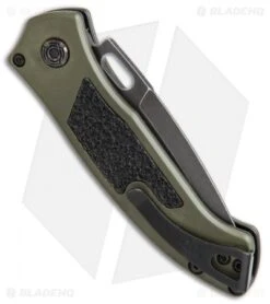 Buck Knives Buck Impact Automatic Knife OD Green (3.125" Black SW) 0898GRS -Knife Discount Store Buck Impact Automatic OD Green black sw 0898GRS BHQ 51277 er side