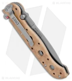 CRKT Carson M16-13ZM Desert Spear Point Flipper Knife (3.5" Bead Blast Serr) -Knife Discount Store CRKT Carson M16 13ZM Desert SP BB Serr BHQ 8981 jr side