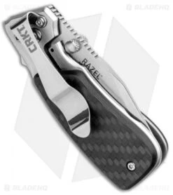 CRKT Compact Razel Liner Lock Knife Carbon Fiber (2.13" Satin) -Knife Discount Store CRKT Compact Razel CF CR4020CF BHQ 93124 jr side
