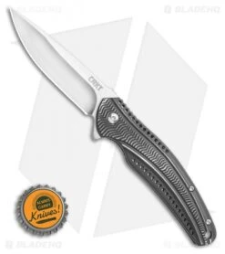 CRKT Ripple Liner Lock Knife Black Aluminum (3.125" Satin) K415KXP -Knife Discount Store CRKT Ripple Liner Lock Knife Black Aluminum 3.125 Satin K415KXP BHQ 11407LS Bottlecap