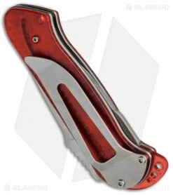 CRKT Rollock Pocket Knife Red Translucent (2.25" Polish) 5202R -Knife Discount Store CRKT Rollock Red Translucent Polish 5202R BHQ 68540 jr side